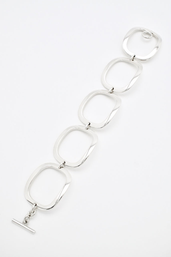 Vintage Georg Jensen Sterling Silver Large Link Bracelet - design 192B Ibe Dalquist
