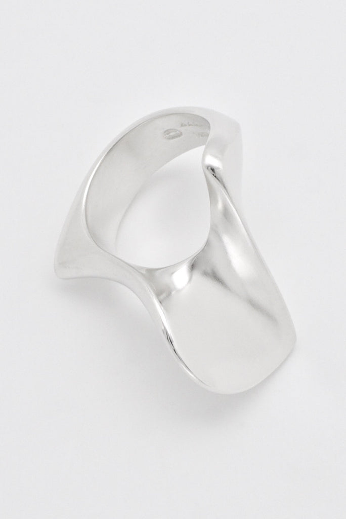 Vintage Georg Jensen Sterling Silver Abstract Twist Ring - design Hans Hansen