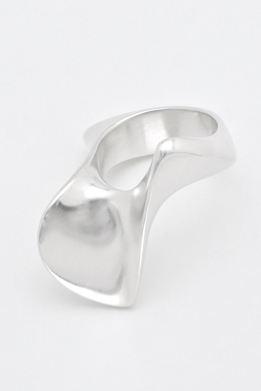 Vintage Georg Jensen Sterling Silver Abstract Twist Ring - design Hans Hansen