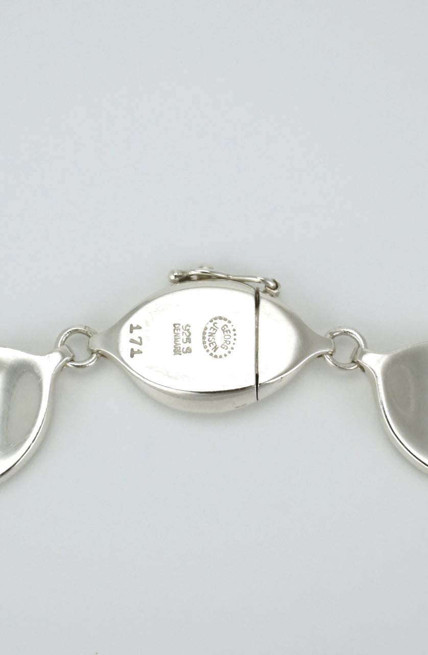 Georg Jensen modernist silver link necklace - design 171