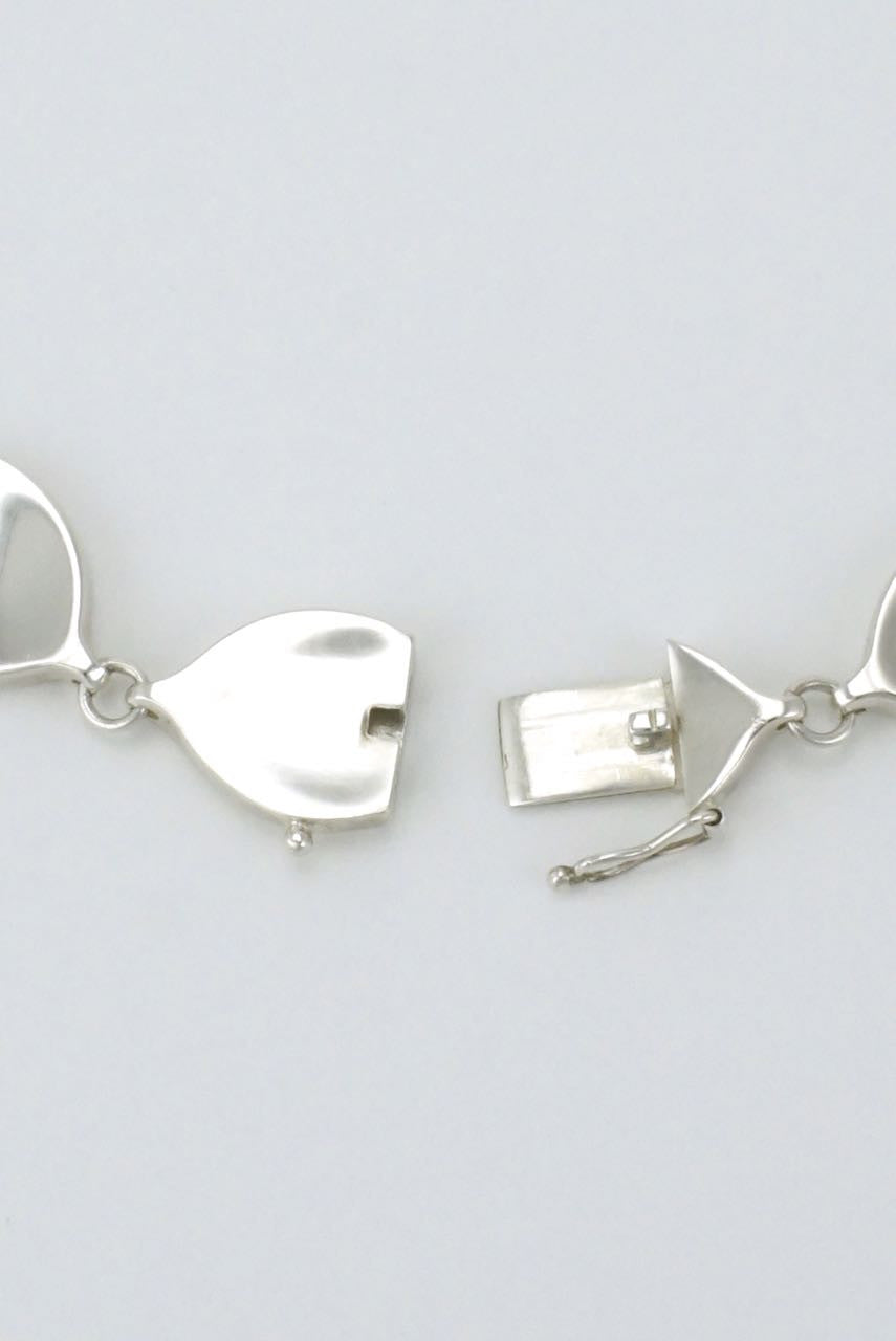 Georg Jensen modernist silver link necklace - design 171