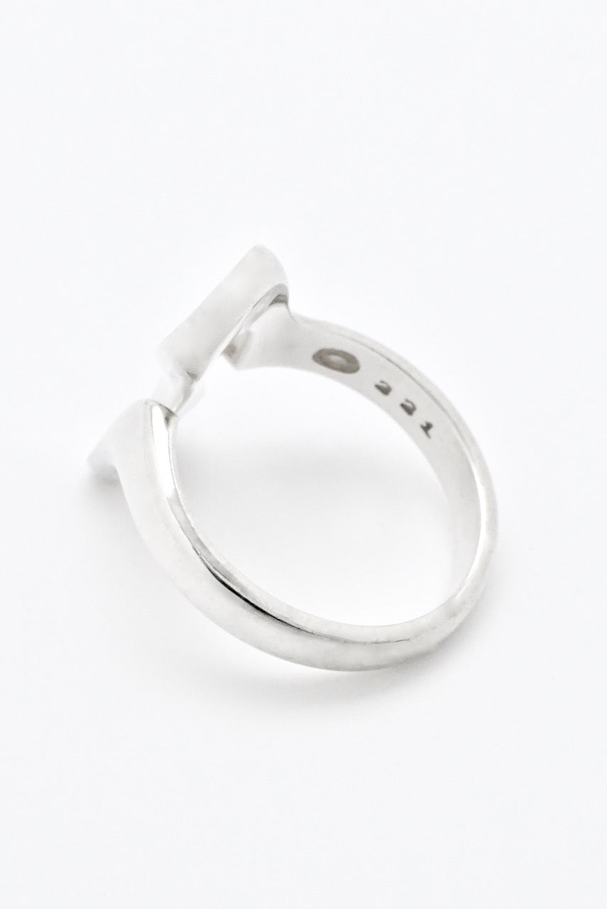 Vintage Georg Jensen Sterling Silver Whiplash Ring - design 221 Henning Koppel