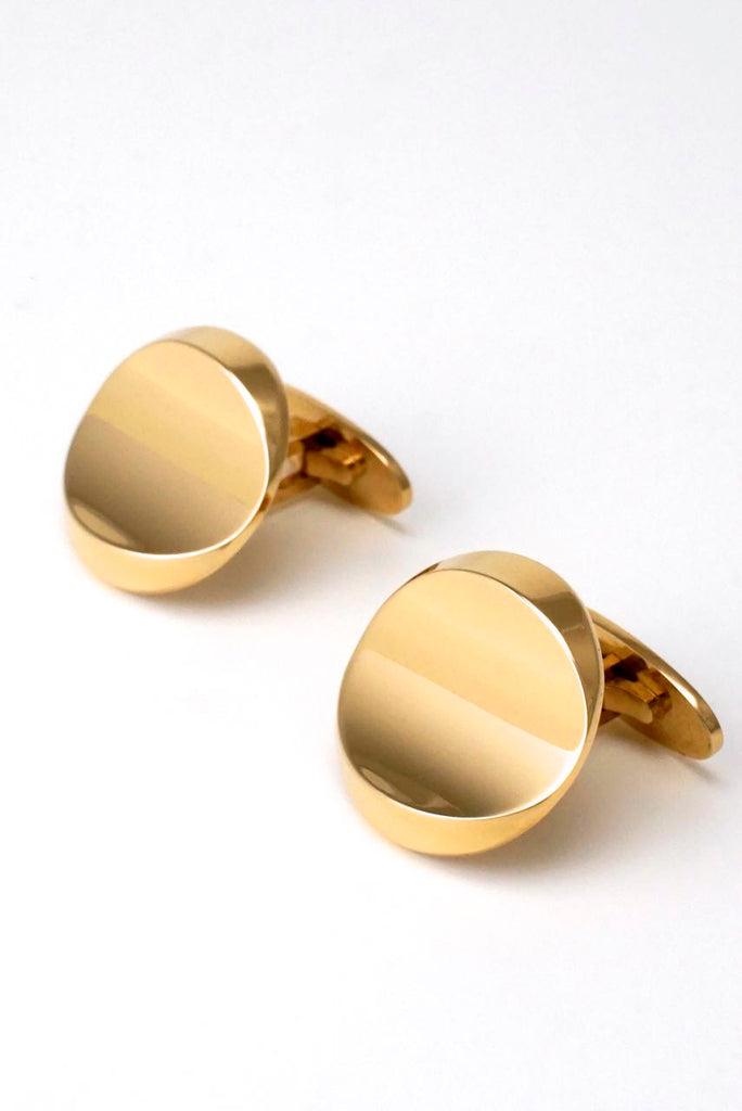 Vintage Georg Jensen 18k yellow gold modernist cufflinks - design 1107 Steffen Andersen