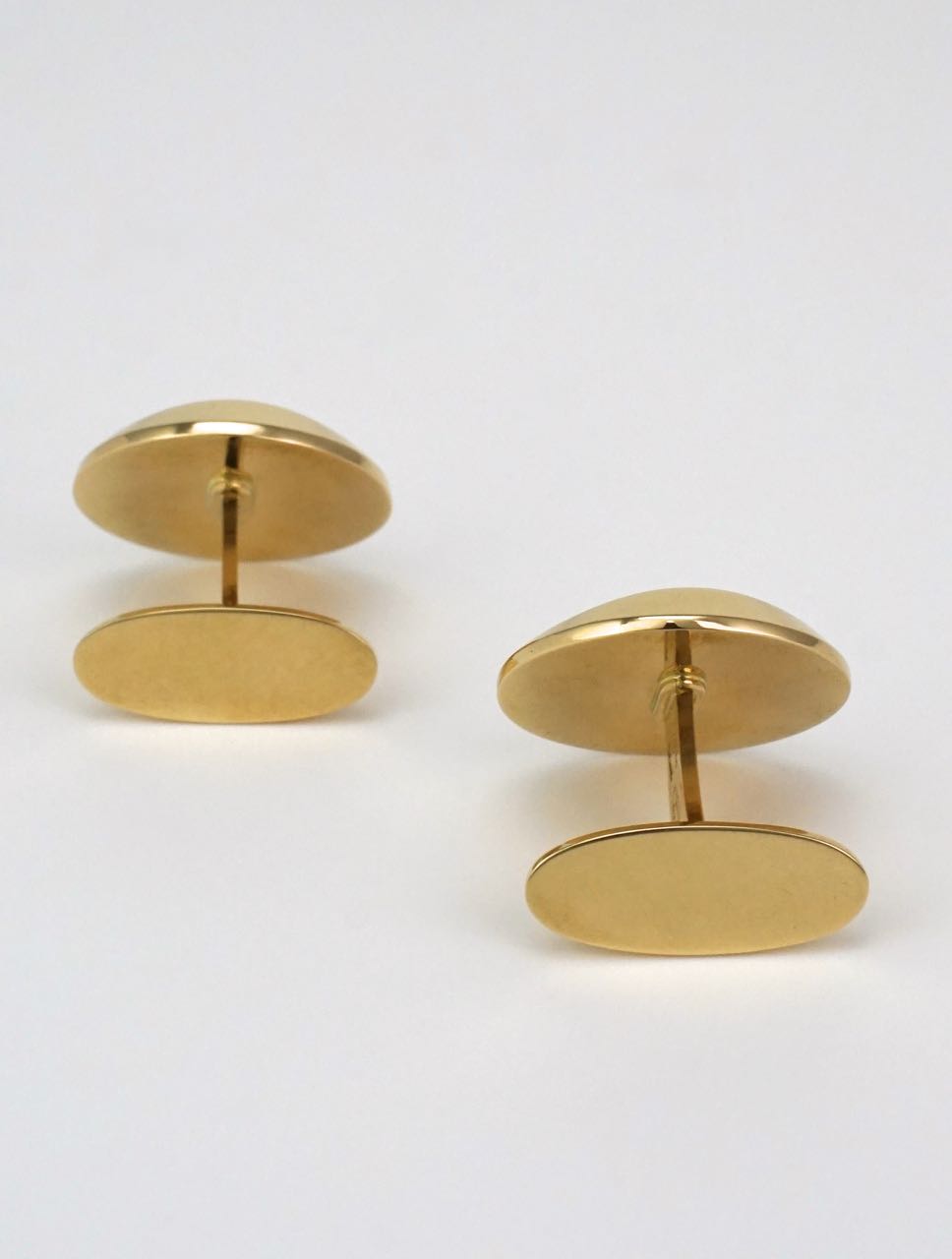 Vintage Georg Jensen 18k yellow gold modernist cufflinks - design 1107 Steffen Andersen