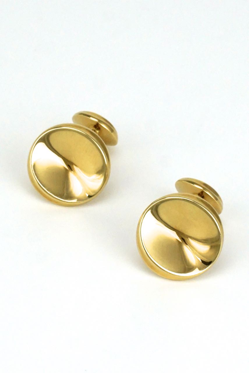 Vintage Georg Jensen 18k yellow gold cufflinks - design 1074C Nanna Ditzel