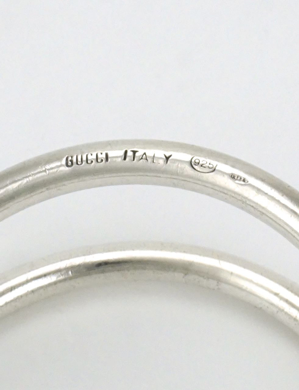 Gucci 1960's silver double loop bracelet