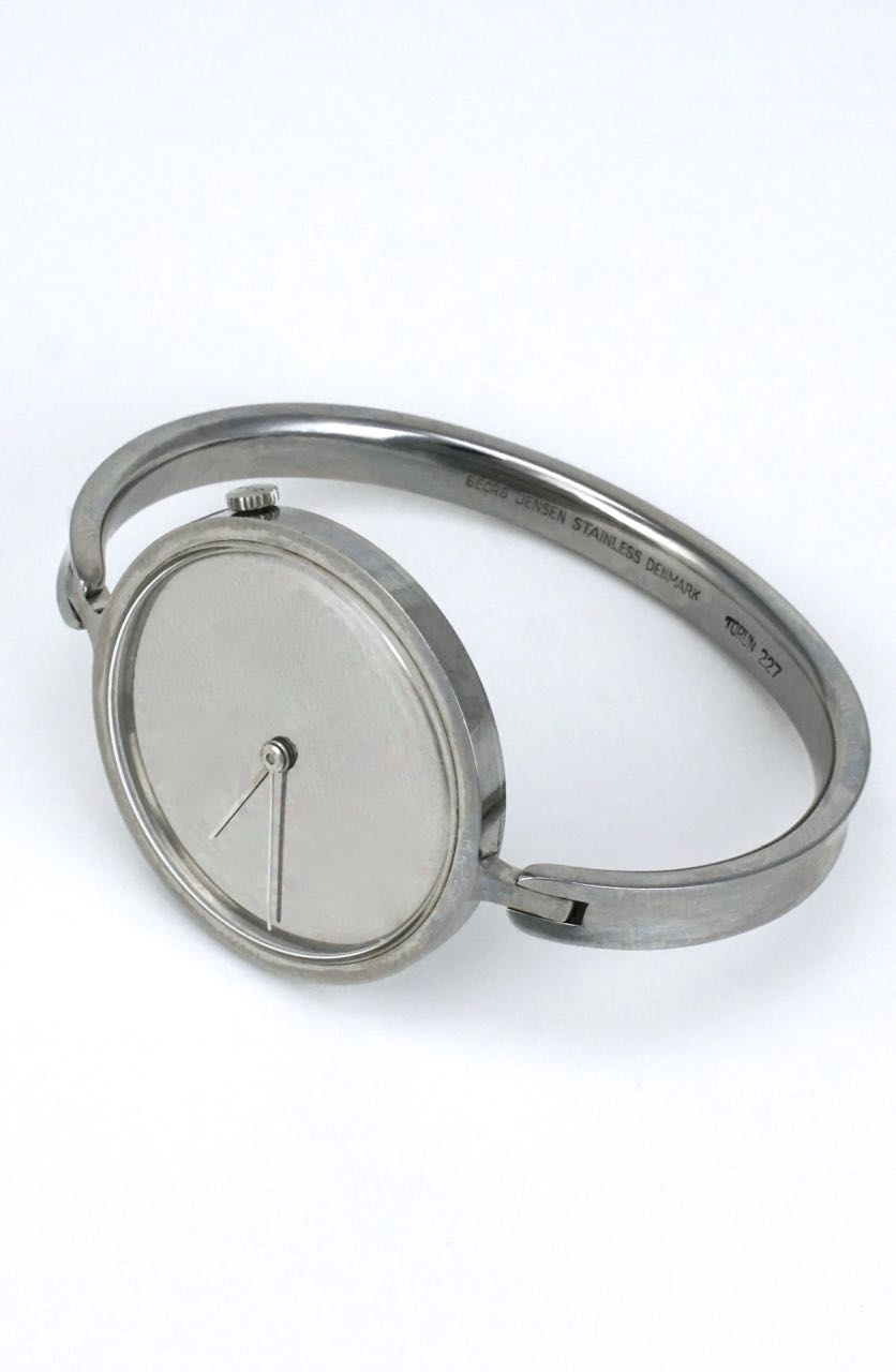 Vintage Georg Jensen Vivianna stainless steel manual watch - design 227 Torun