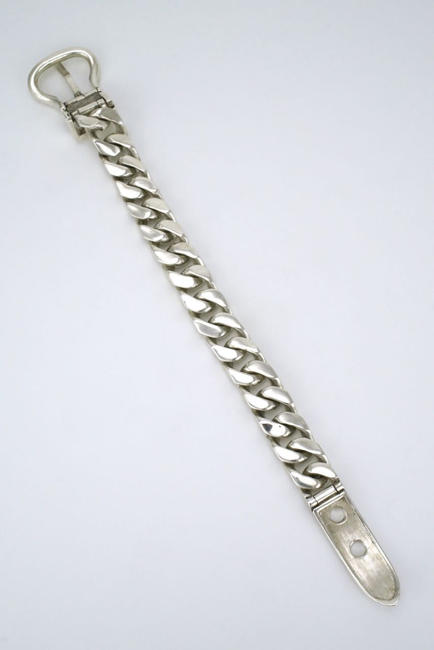 Gucci silver belt buckle bracelet - Antonio Fallaci 1960s