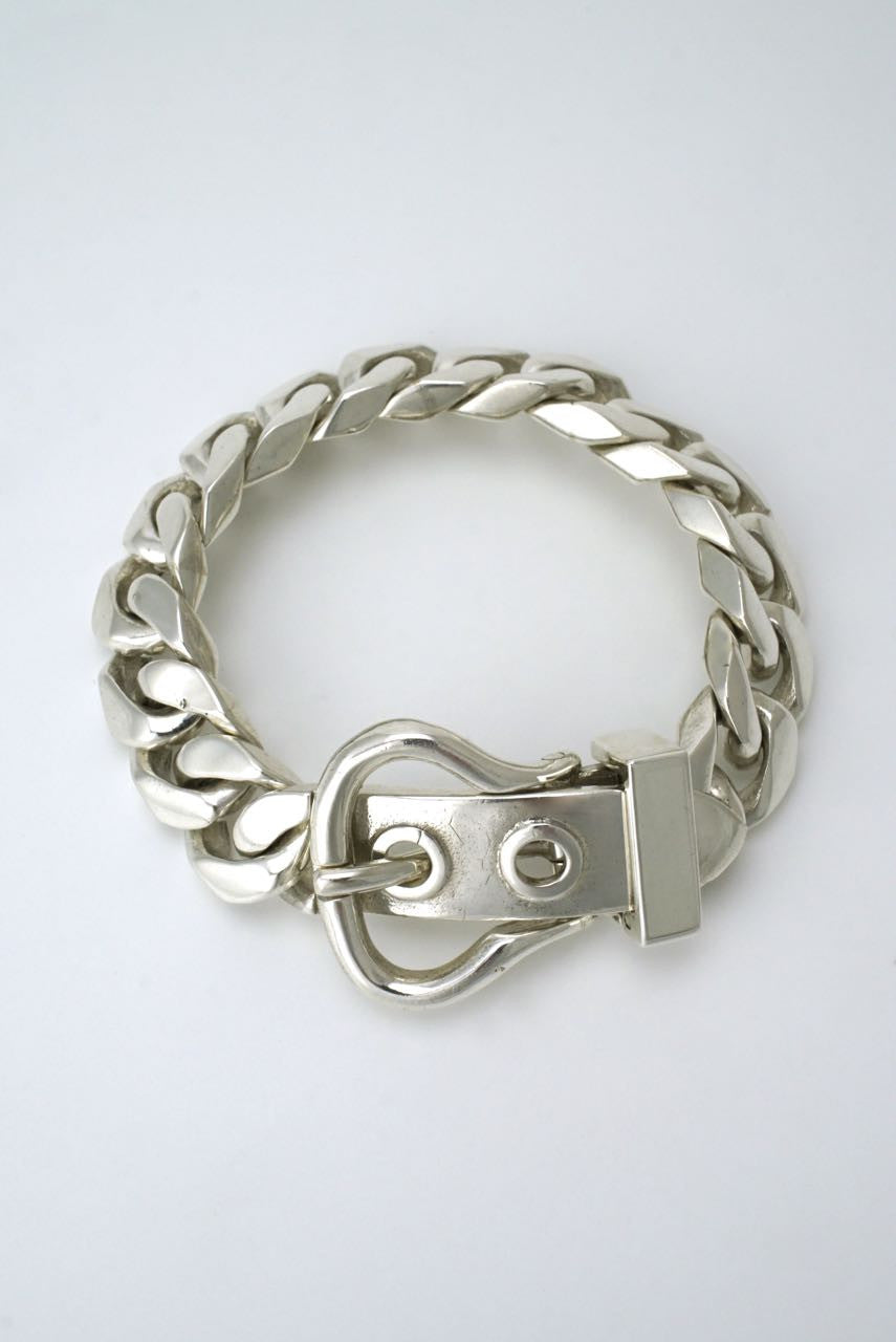 Gucci silver belt buckle bracelet - Antonio Fallaci 1960s