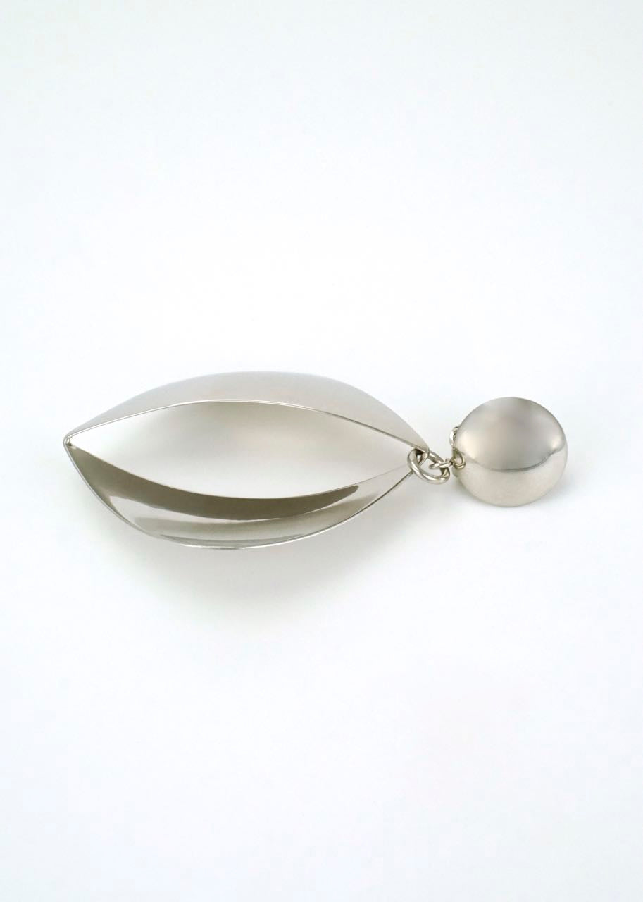 Georg Jensen large silver drop earrings - design 380A Regitze Overgaard