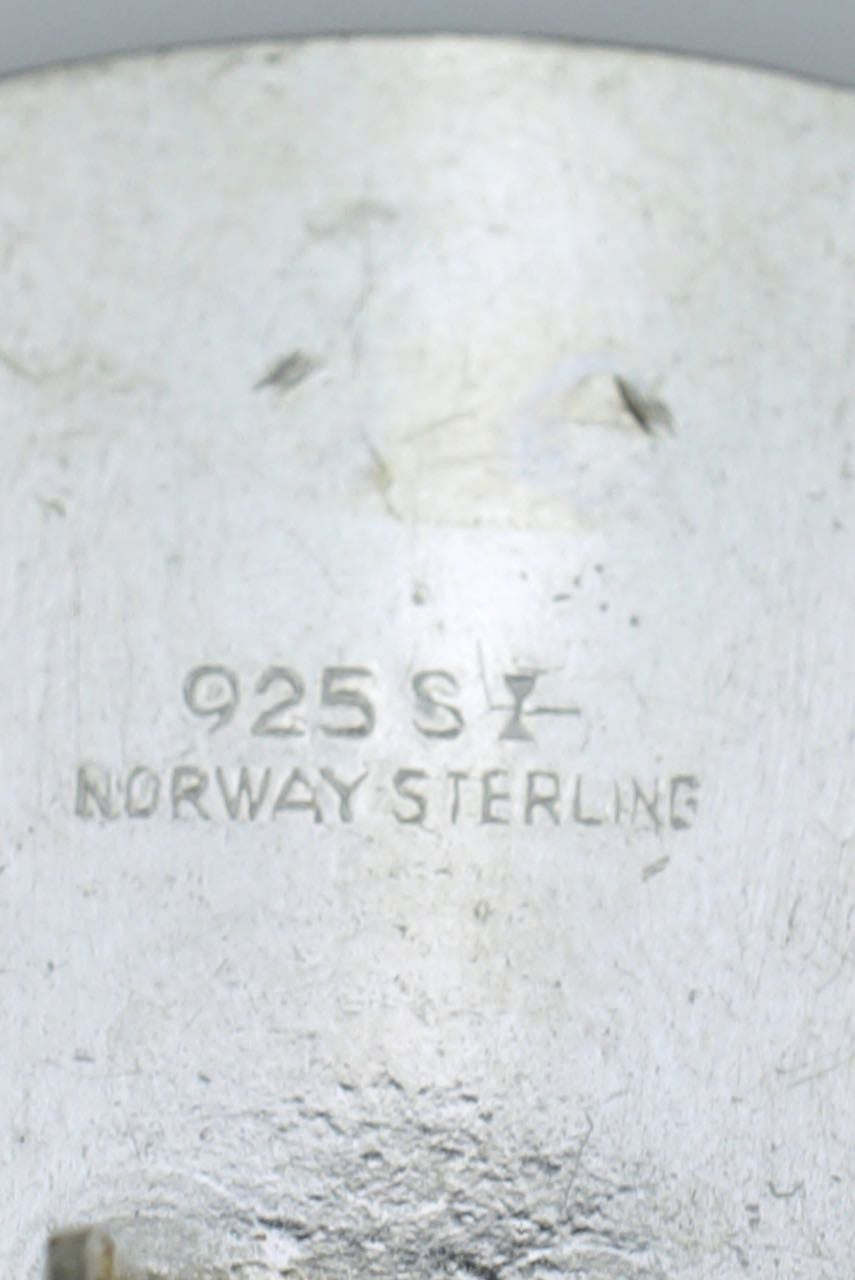 Norwegian Enamel silver clip earrings - Rasmussen