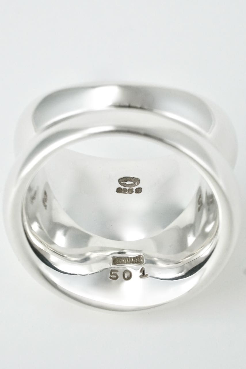 Vintage Georg Jensen Sterling Silver Curve Ring - design 501 Regitze Overgaard