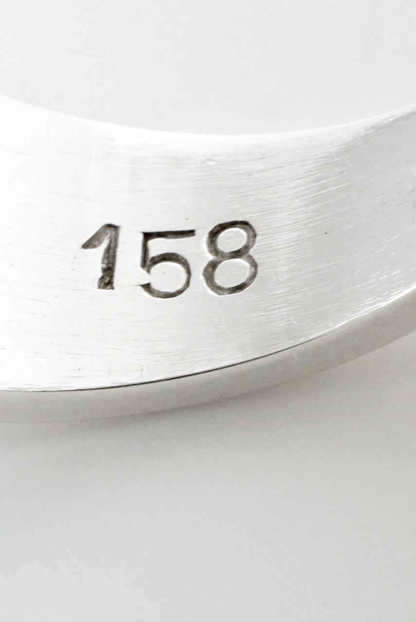 Vintage Georg Jensen Sterling Silver Block Ring - Design 158 Astrid Fog