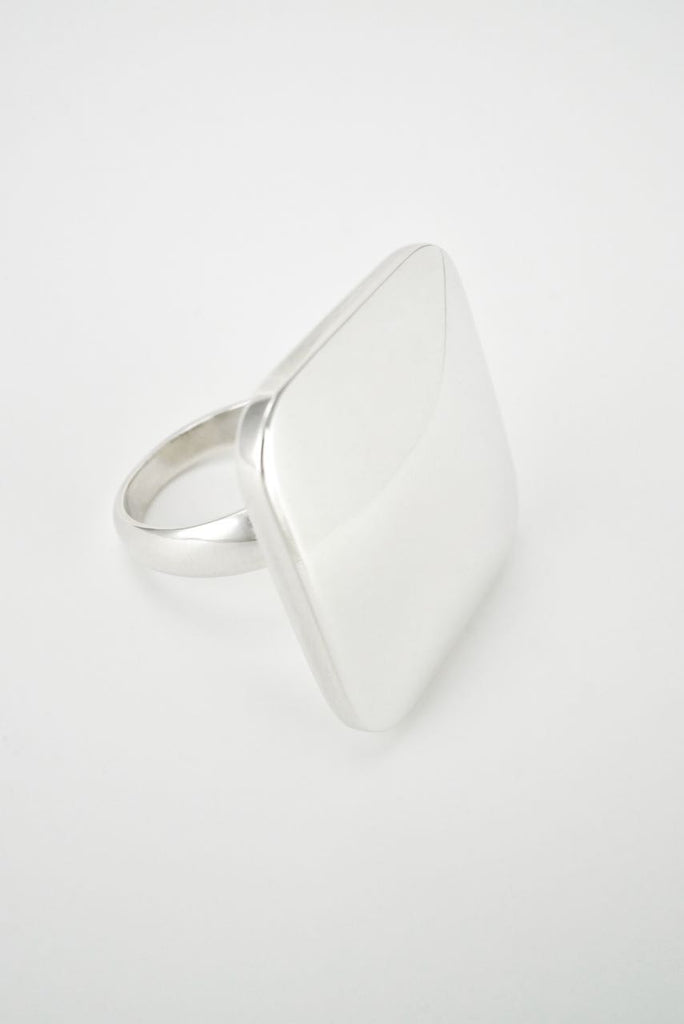 Georg Jensen Sterling Silver Square Ring - Design 182 Astrid Fog