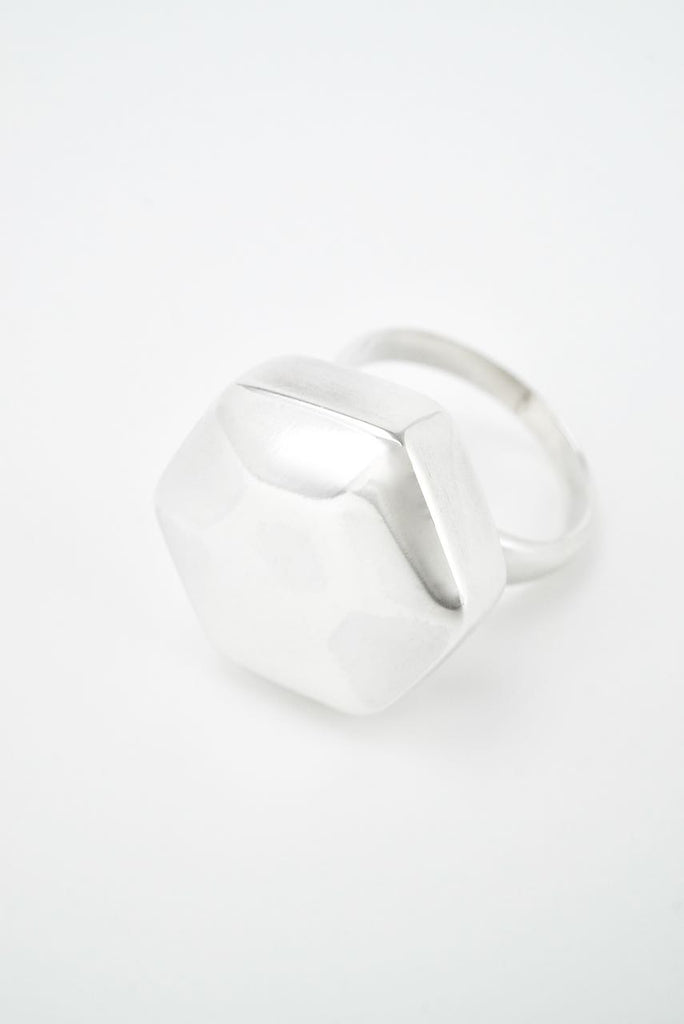 Vintage Georg Jensen Sterling Silver Hexagonal Ring - design 183