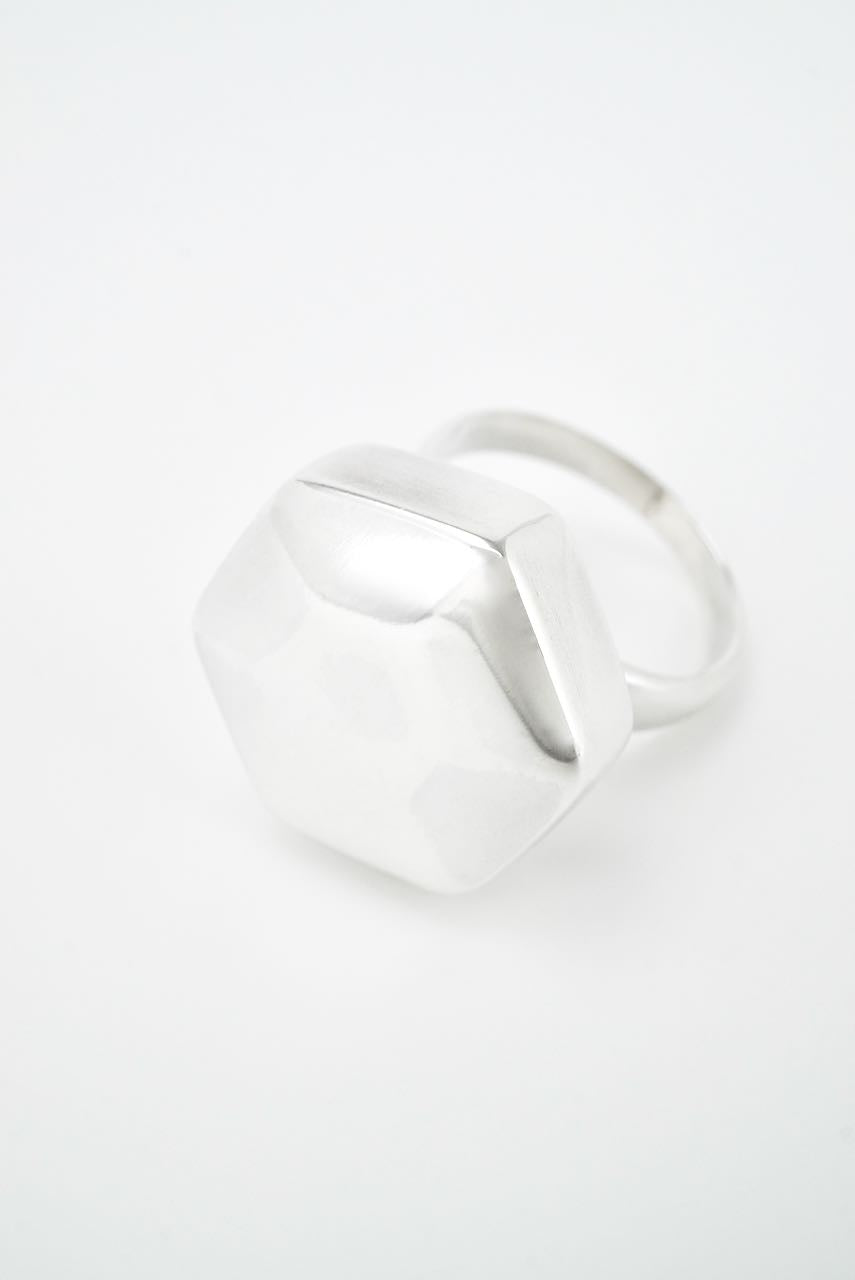 Vintage Georg Jensen Sterling Silver Hexagonal Ring - design 183