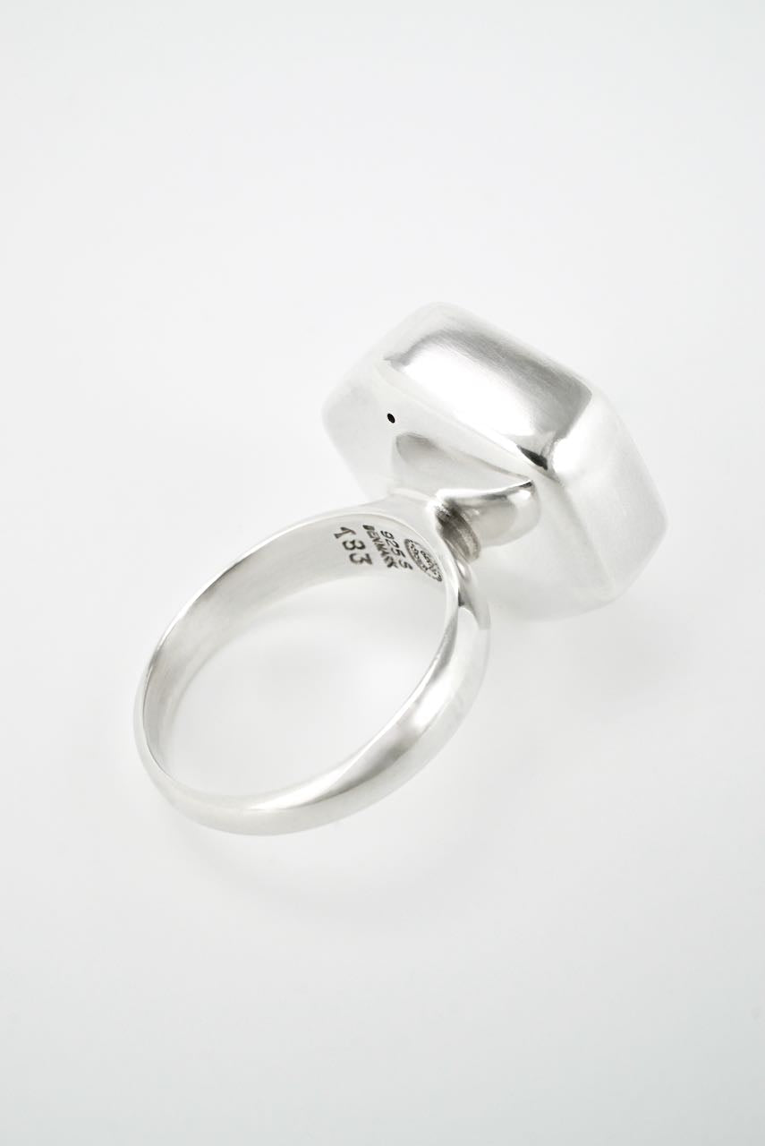 Vintage Georg Jensen Sterling Silver Hexagonal Ring - design 183