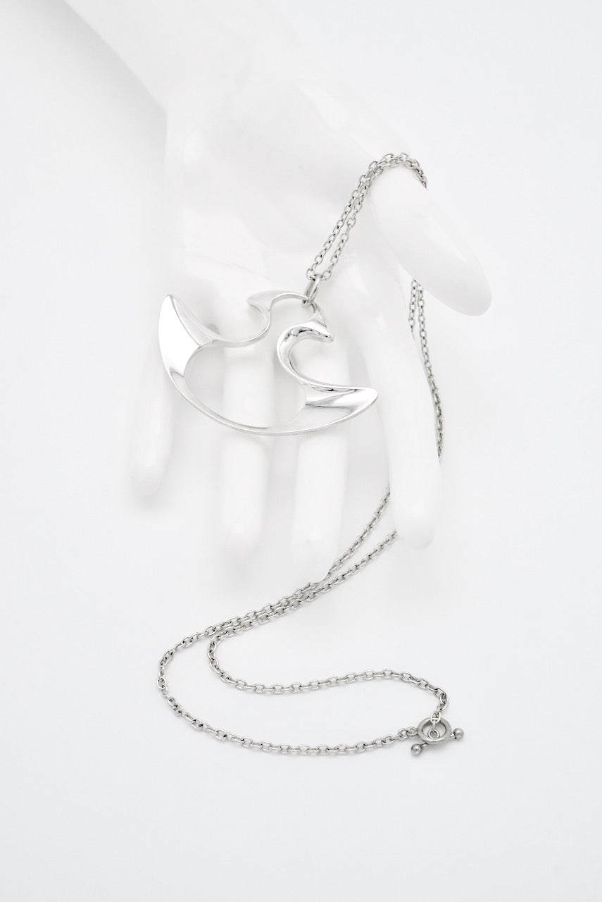 Vintage Georg Jensen Sterling Silver Abstract Pendant - Henning Koppel design 153