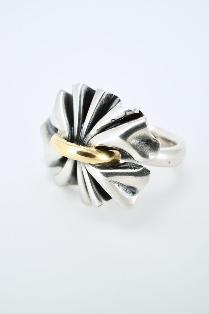 Georg Jensen Sterling Silver Ruched Bow Ring - Design 400 Lene Munthe