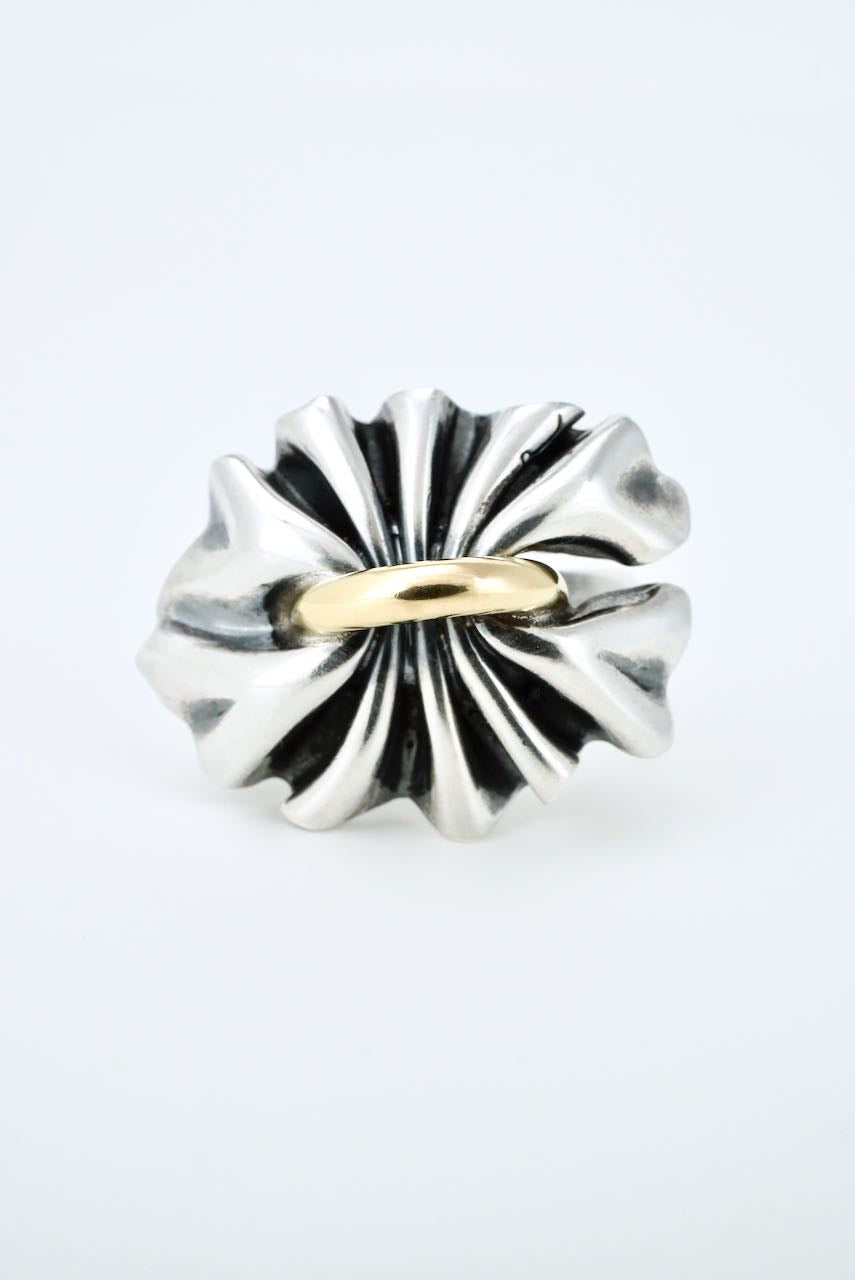 Georg Jensen Sterling Silver Ruched Bow Ring - Design 400 Lene Munthe