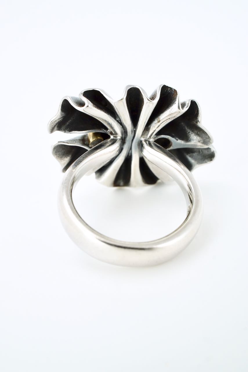 Georg Jensen Sterling Silver Ruched Bow Ring - Design 400 Lene Munthe