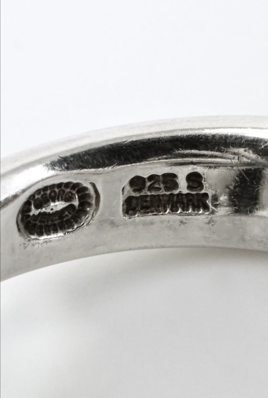 Georg Jensen Sterling Silver Ruched Bow Ring - Design 400 Lene Munthe