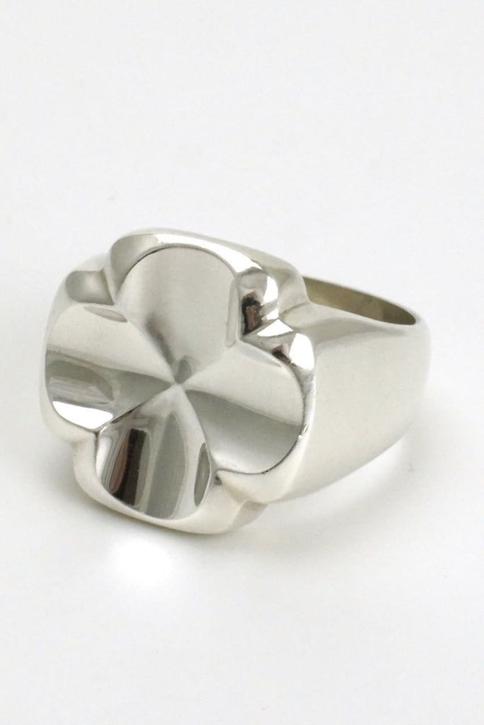 Georg Jensen large silver cross ring - design 316