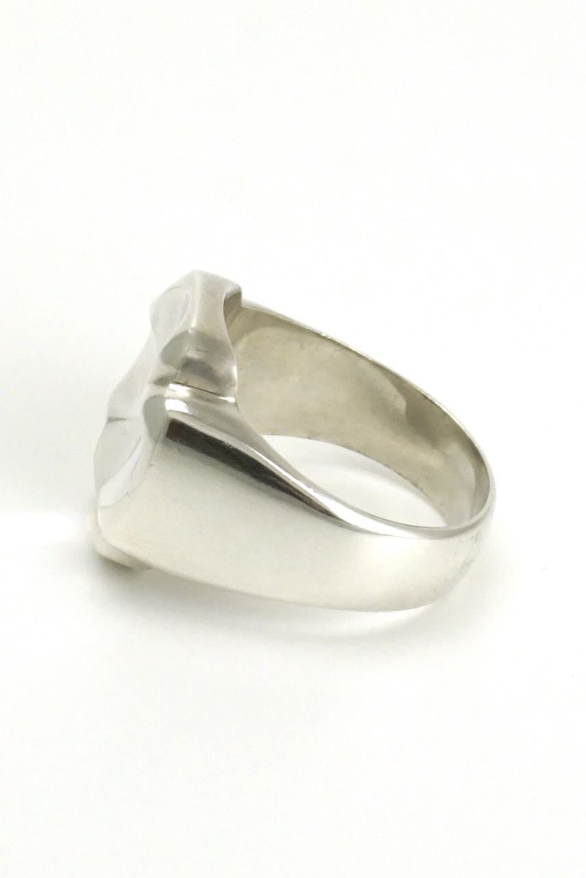 Georg Jensen large silver cross ring - design 316