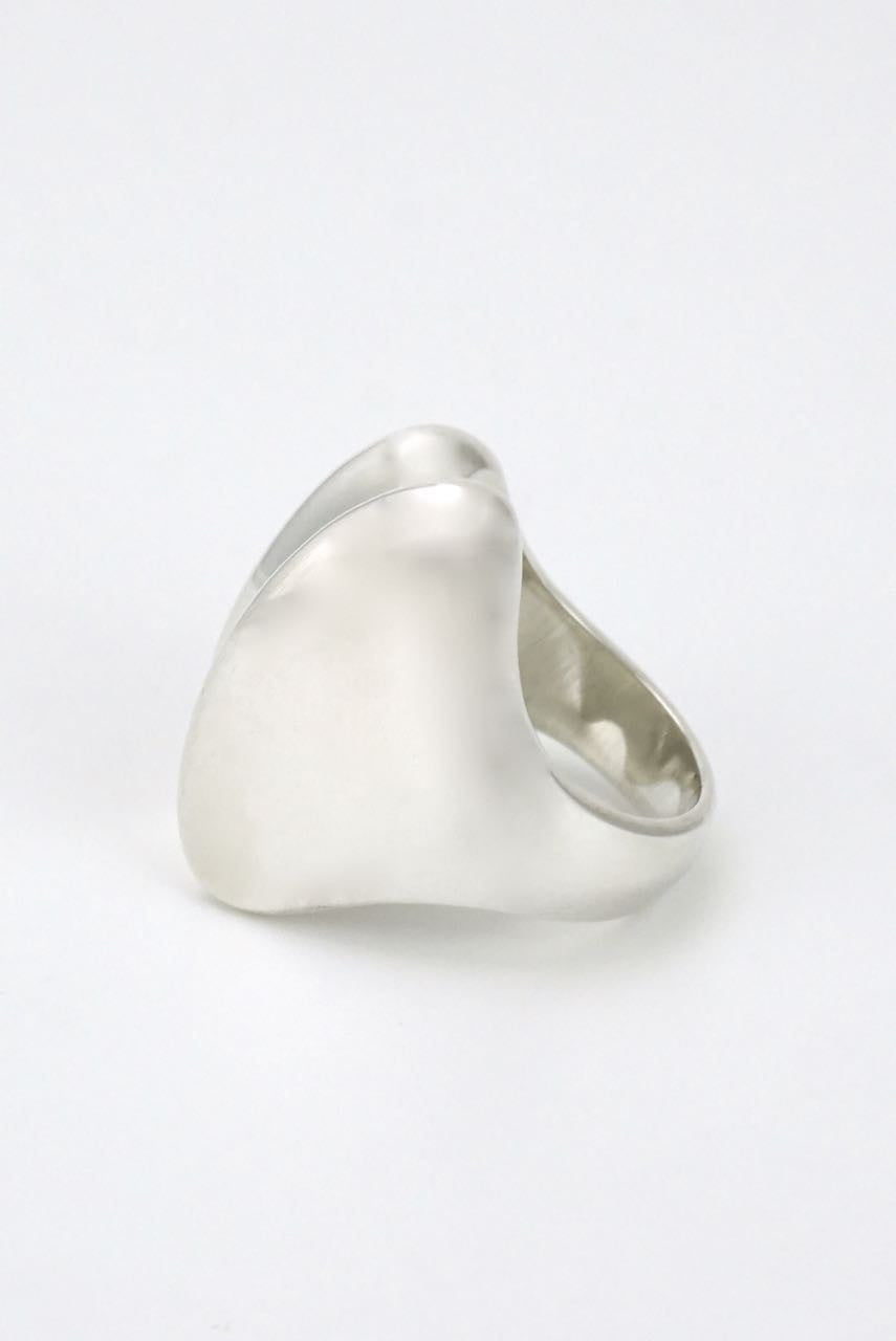 Georg Jensen silver double ridge ring 1970s - design 140 Henning Koppel
