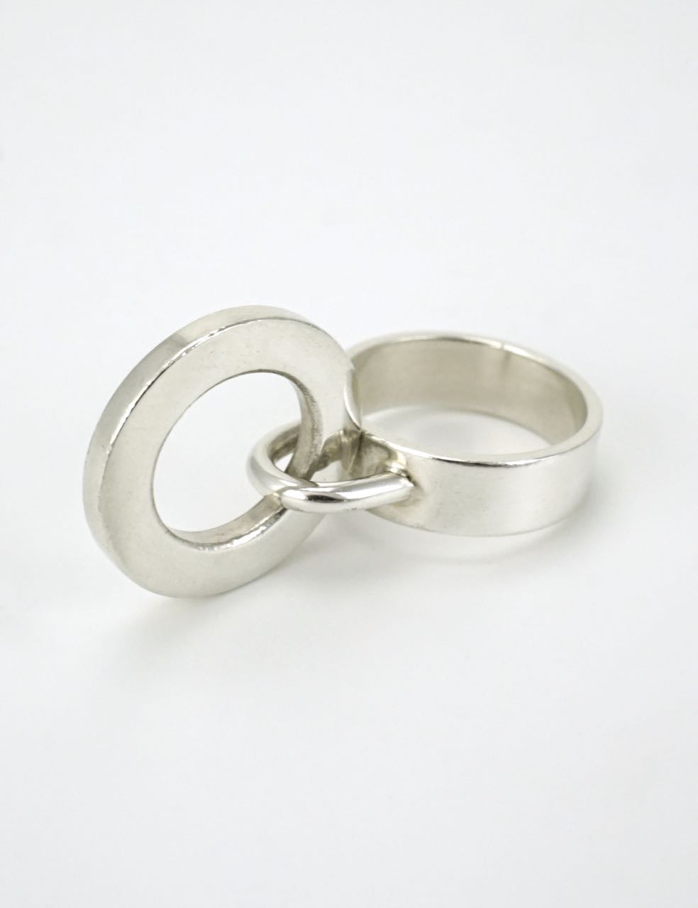 Hans Hansen silver loop ring 1960s