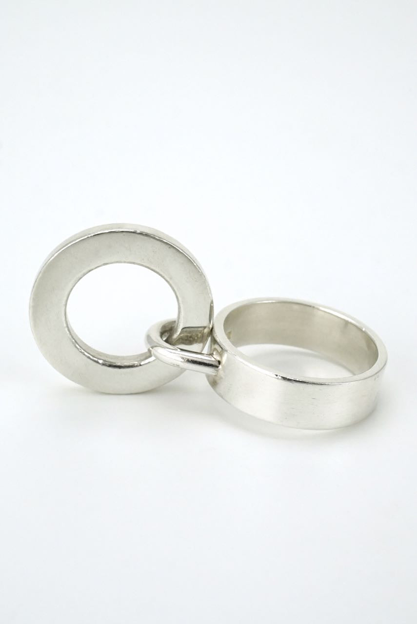 Hans Hansen silver loop ring 1960s