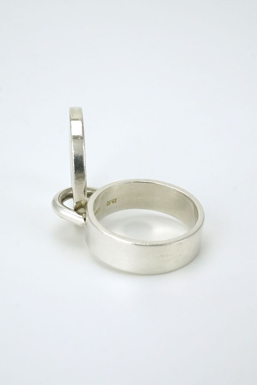 Hans Hansen silver loop ring 1960s