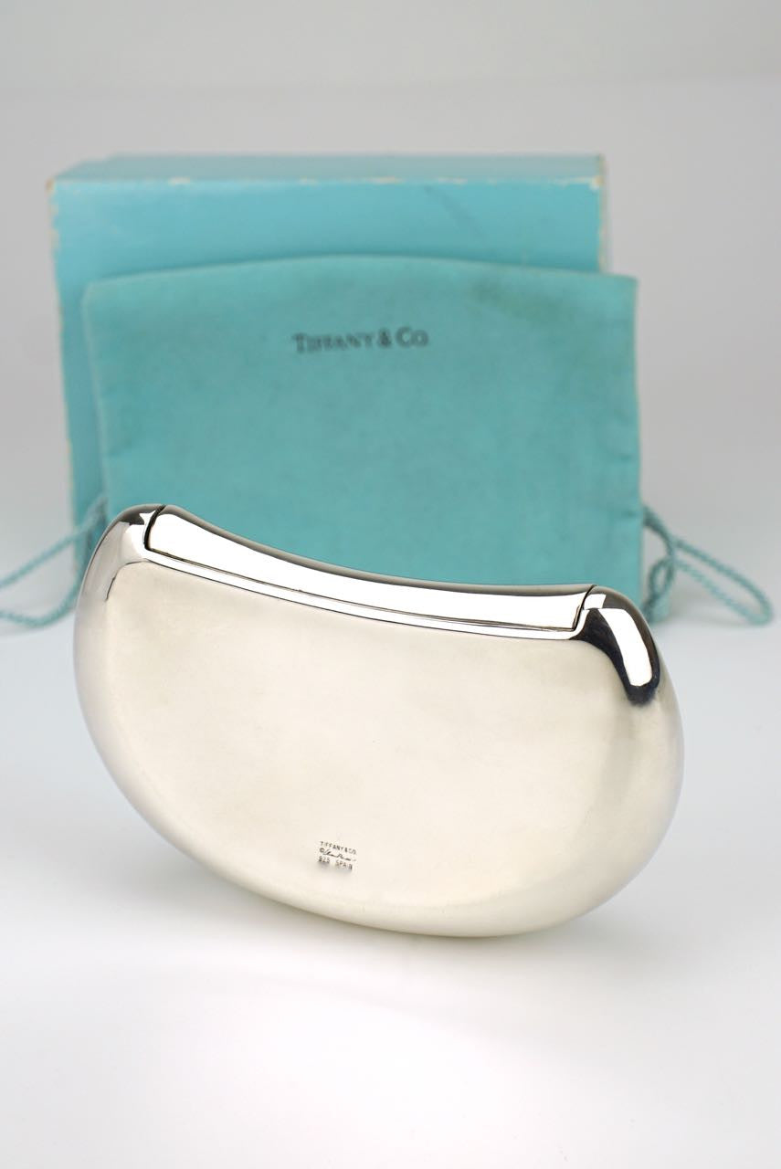 Elsa Peretti for Tiffany silver saddle bag clutch