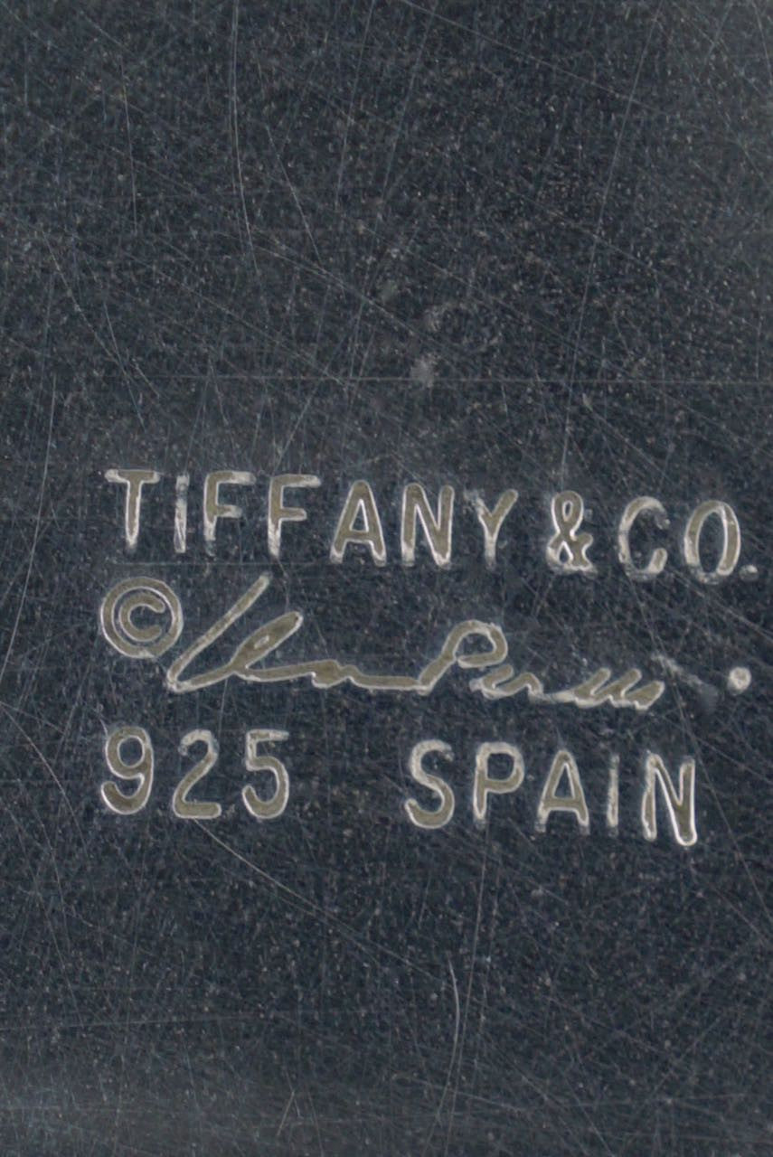 Elsa Peretti for Tiffany silver saddle bag clutch