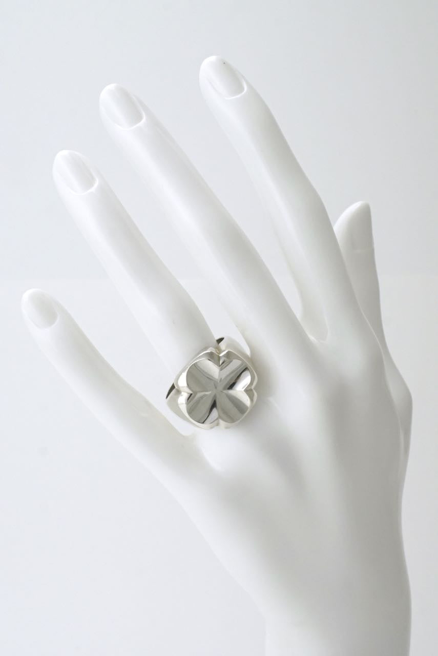 Georg Jensen large silver cross ring - design 316