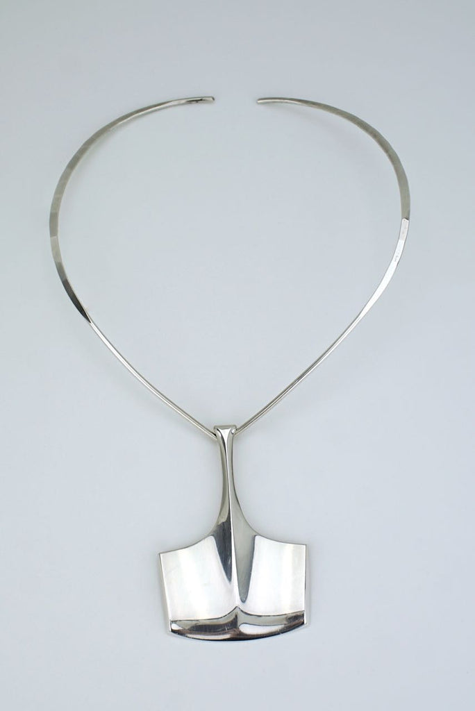 David Andersen silver hammer pendant neckring