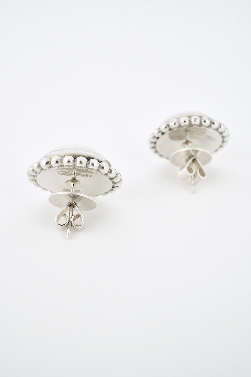 Vintage Georg Jensen Sterling Silver Dome Earrings - design 79B