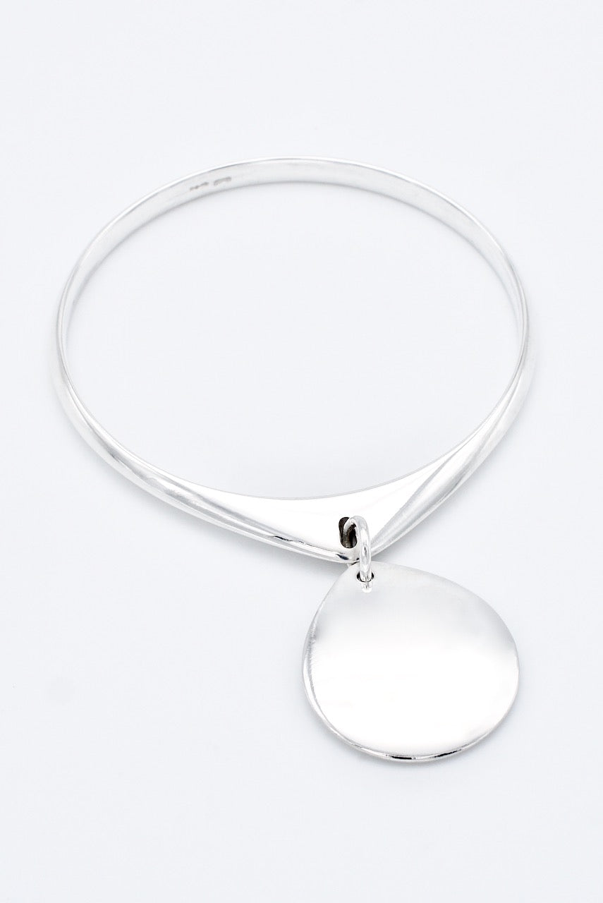 Vintage Georg Jensen Sterling Petal Dangle Bangle - design 279 Nanna Ditzel