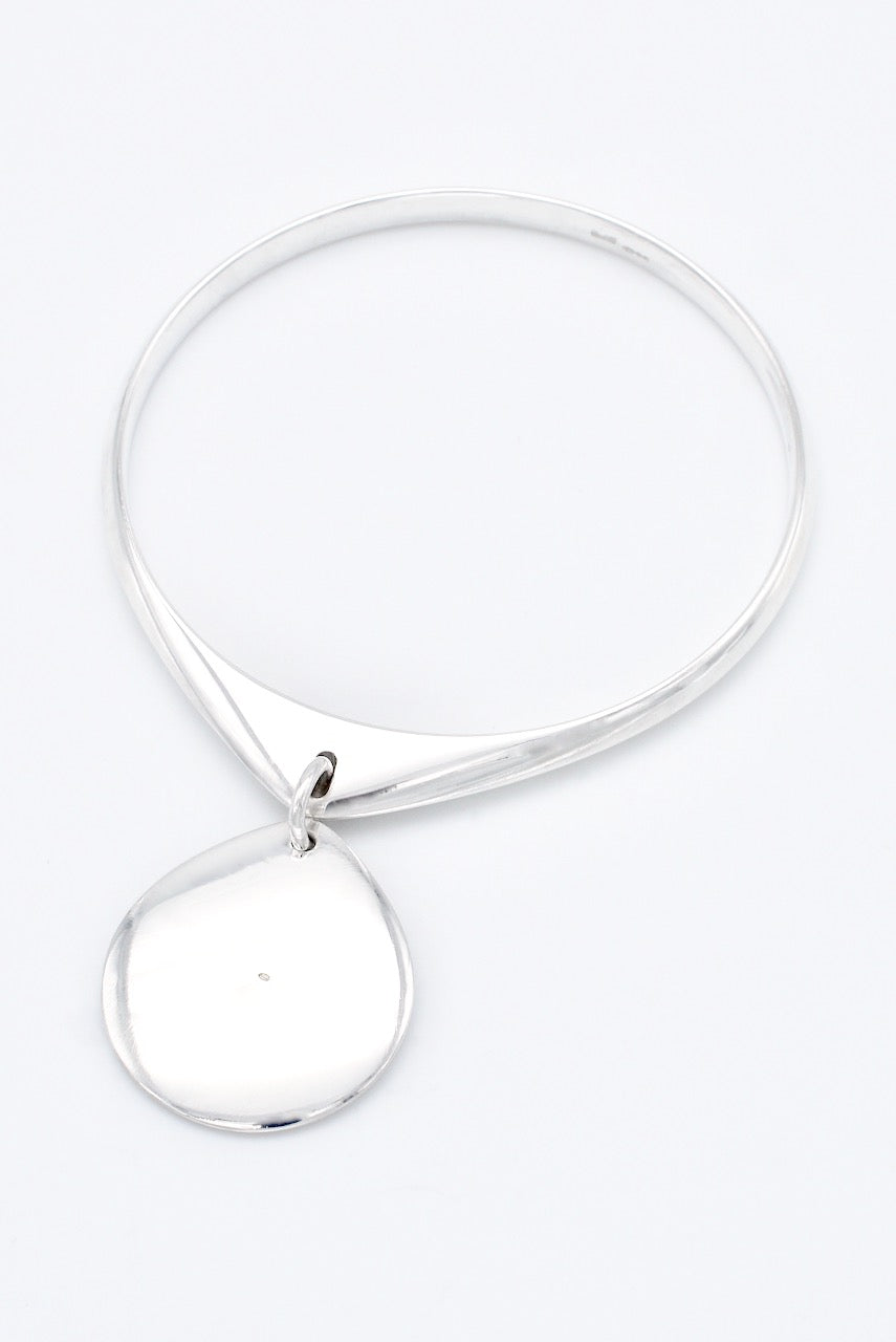 Vintage Georg Jensen Sterling Petal Dangle Bangle - design 279 Nanna Ditzel