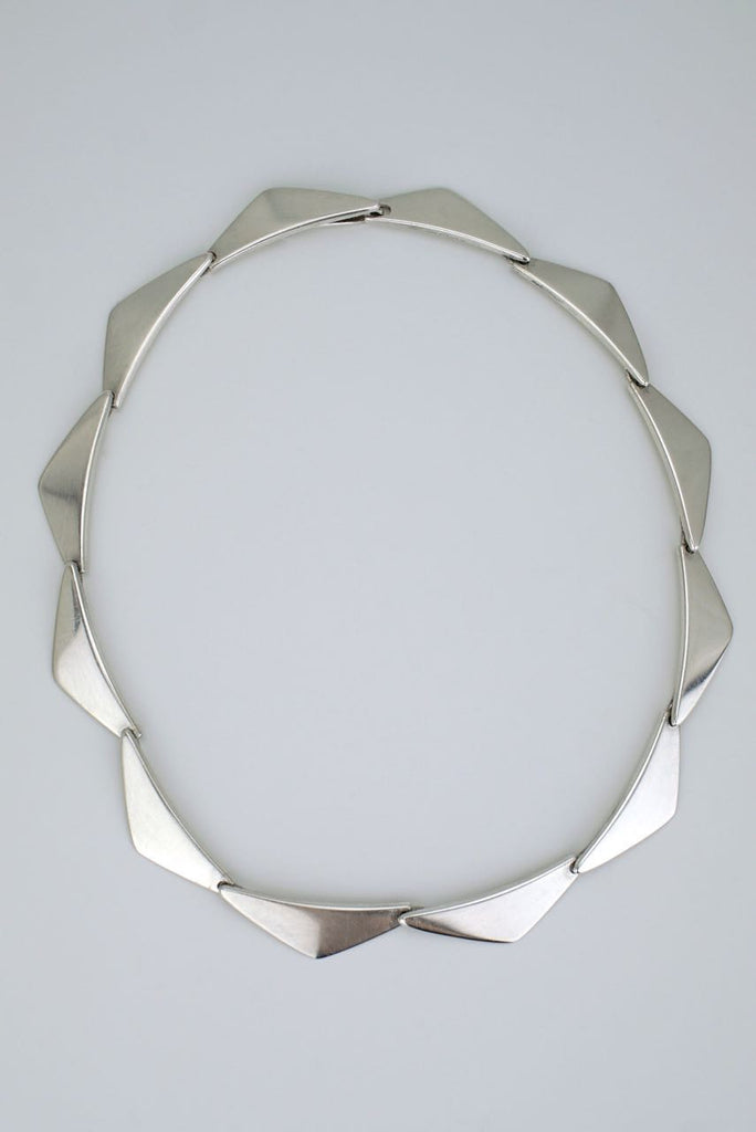 Hans Hansen silver peak necklace