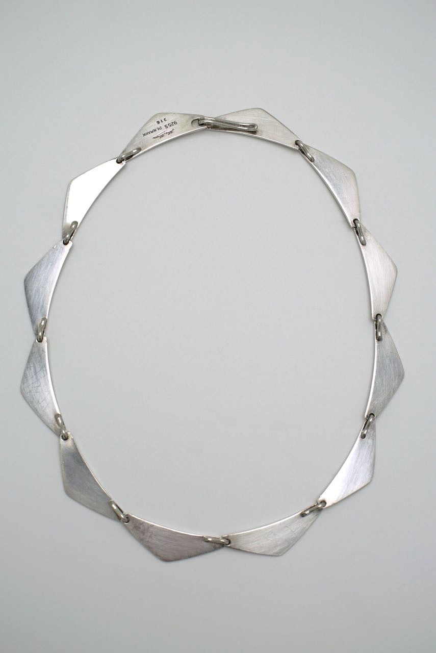 Hans Hansen silver peak necklace