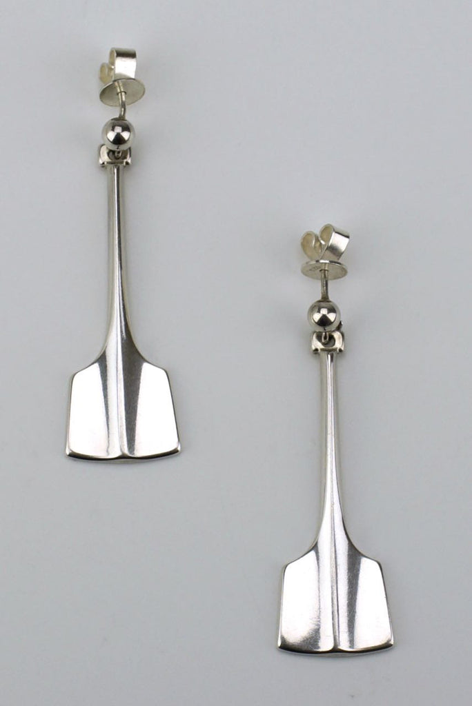 David Andersen silver hammer shape drop earrings