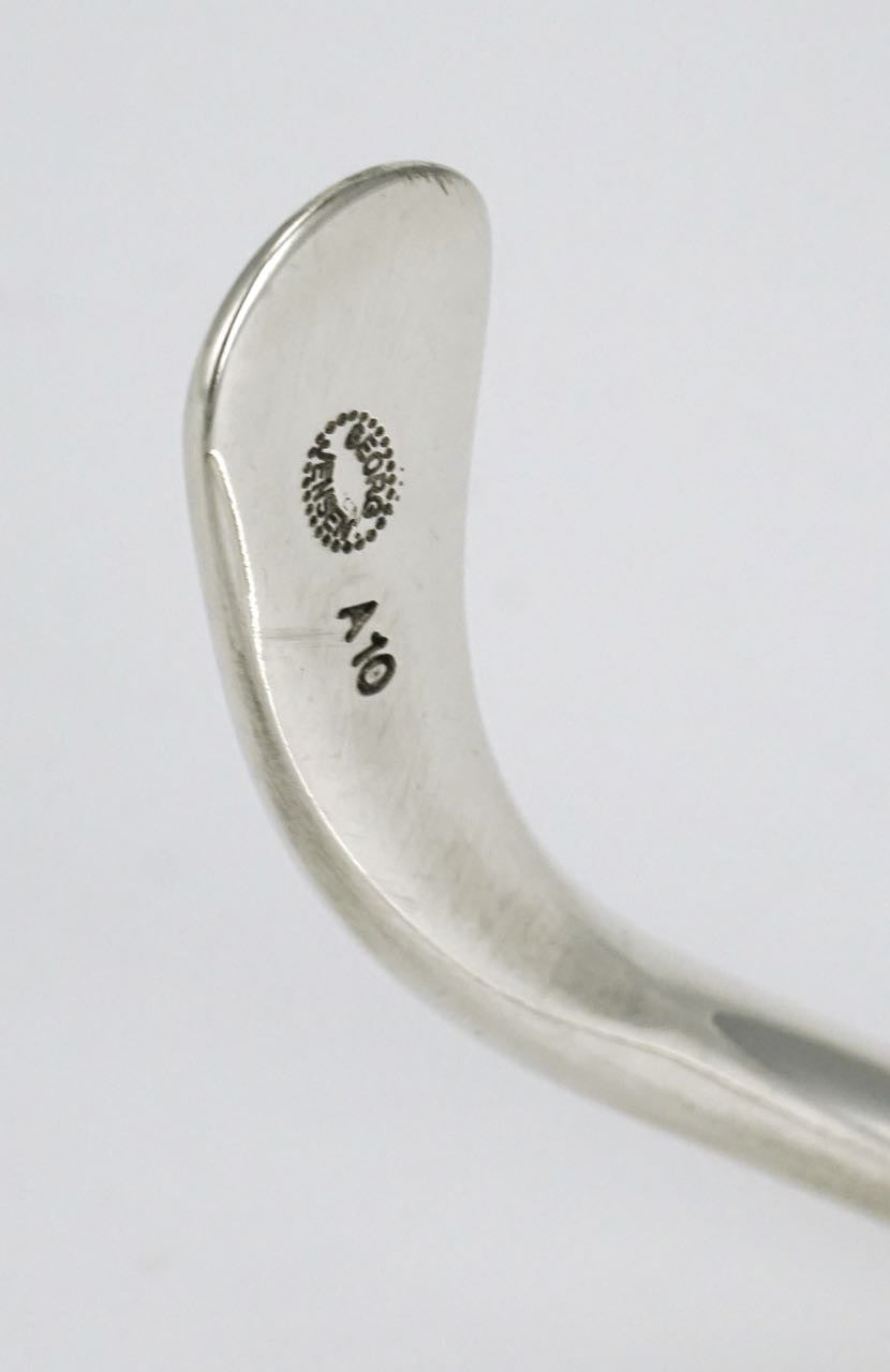 Georg Jensen silver amorphic neckring necklace - design A10