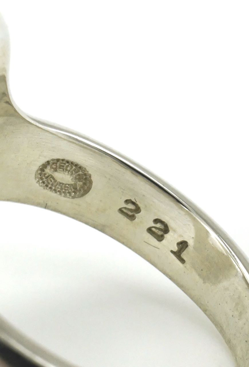 Georg Jensen silver ring - design 221 Henning Koppel