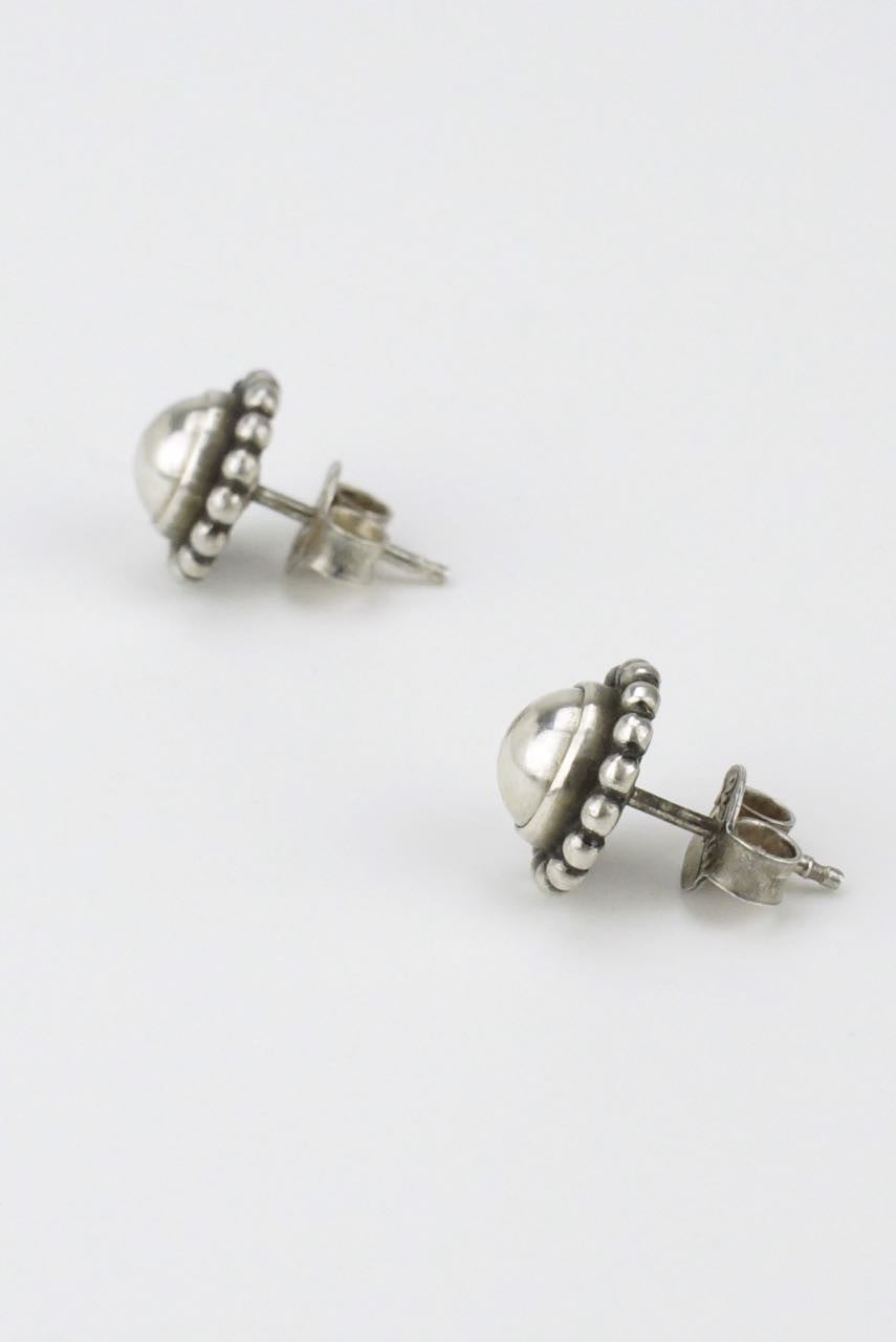 Georg Jensen silver half ball stud earrings - design 9