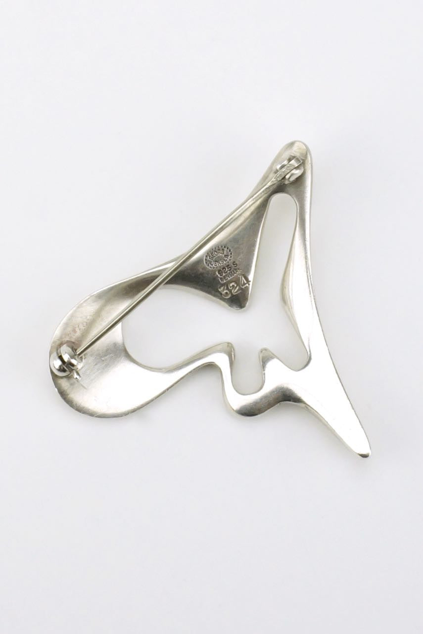 Georg Jensen "Splash" silver brooch - design 324