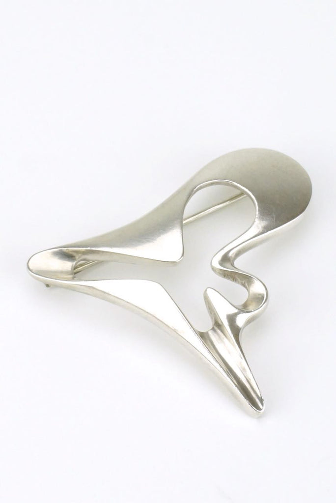 Georg Jensen "Splash" silver brooch - design 324