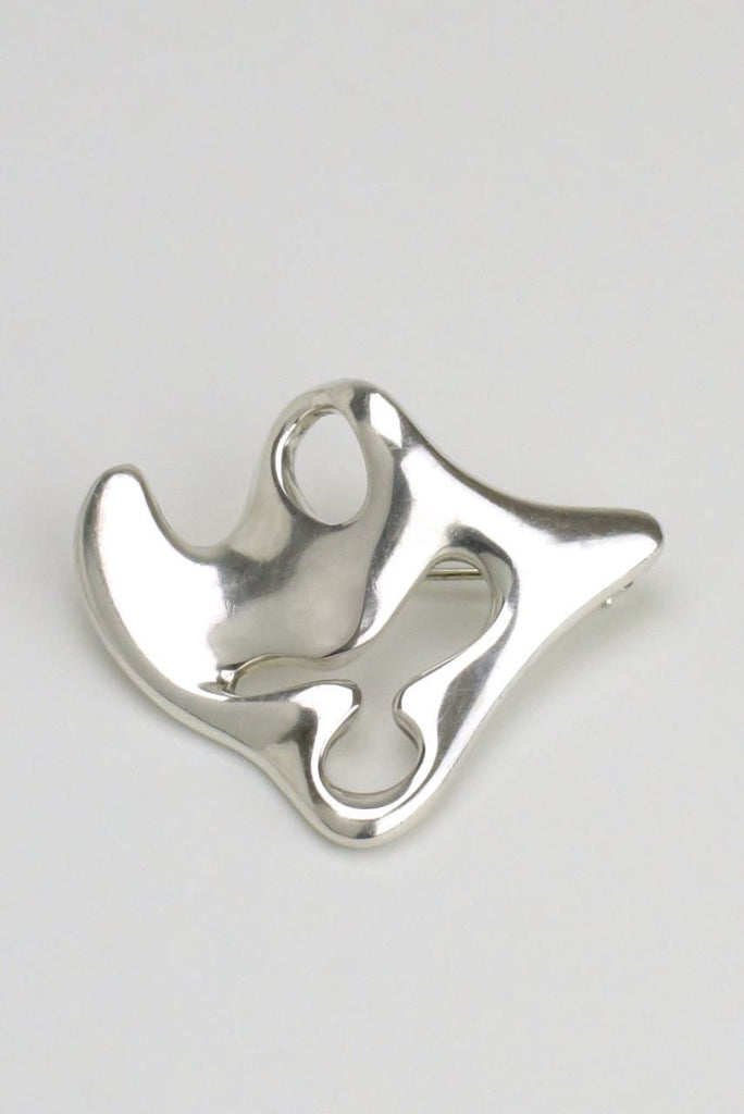 Georg Jensen "Amoeba" silver brooch - design 322