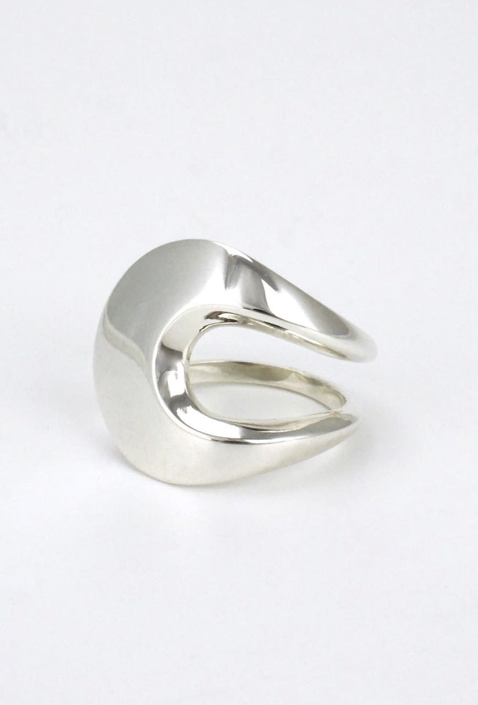 David Andersen modernist solid silver wrap ring 1960s