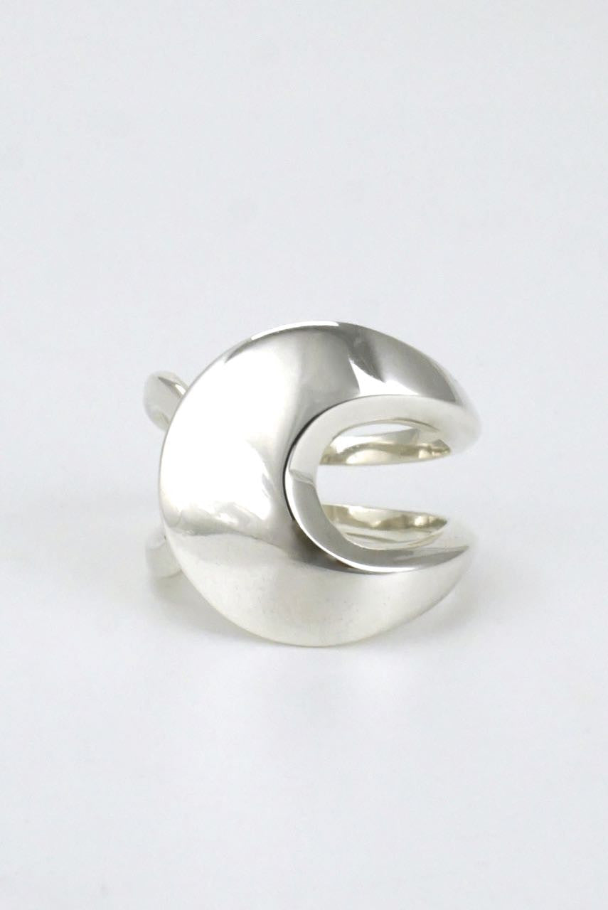 David Andersen modernist solid silver wrap ring 1960s